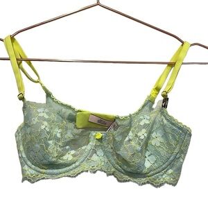 Victoria’s Secret dream angels. Lace light blue colored bra.  Size 32C